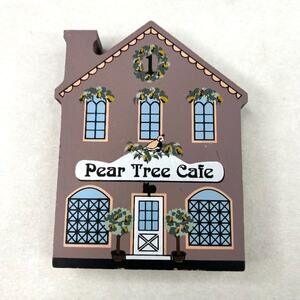 The Cat's Meow Pear Tree Café Wood Shelf Sitter